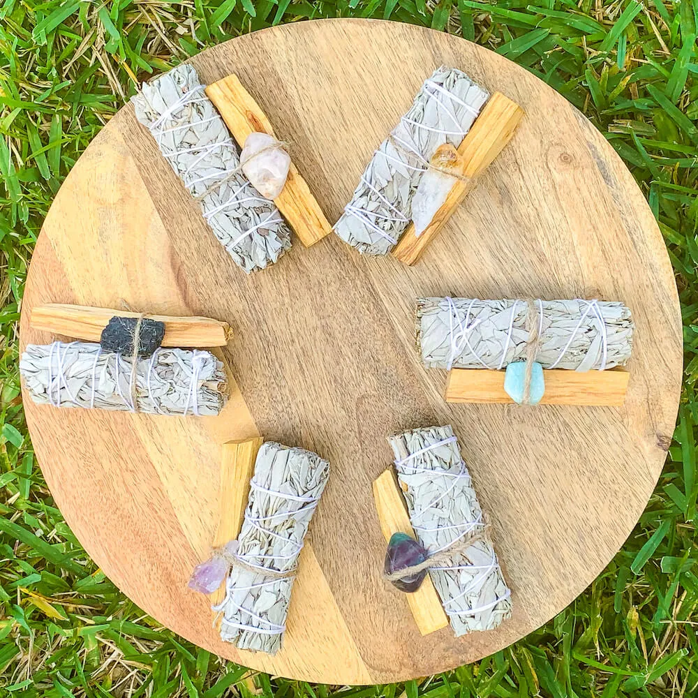 Black Tourmaline Energy Cleansing Smudge Kit with Tourmaline